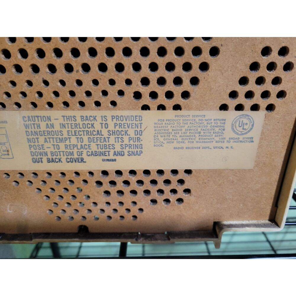 Vintage GE Tube Radio Untested - Picture 6 of 7